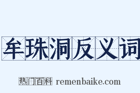 牟珠洞反义词是什么意思的图片